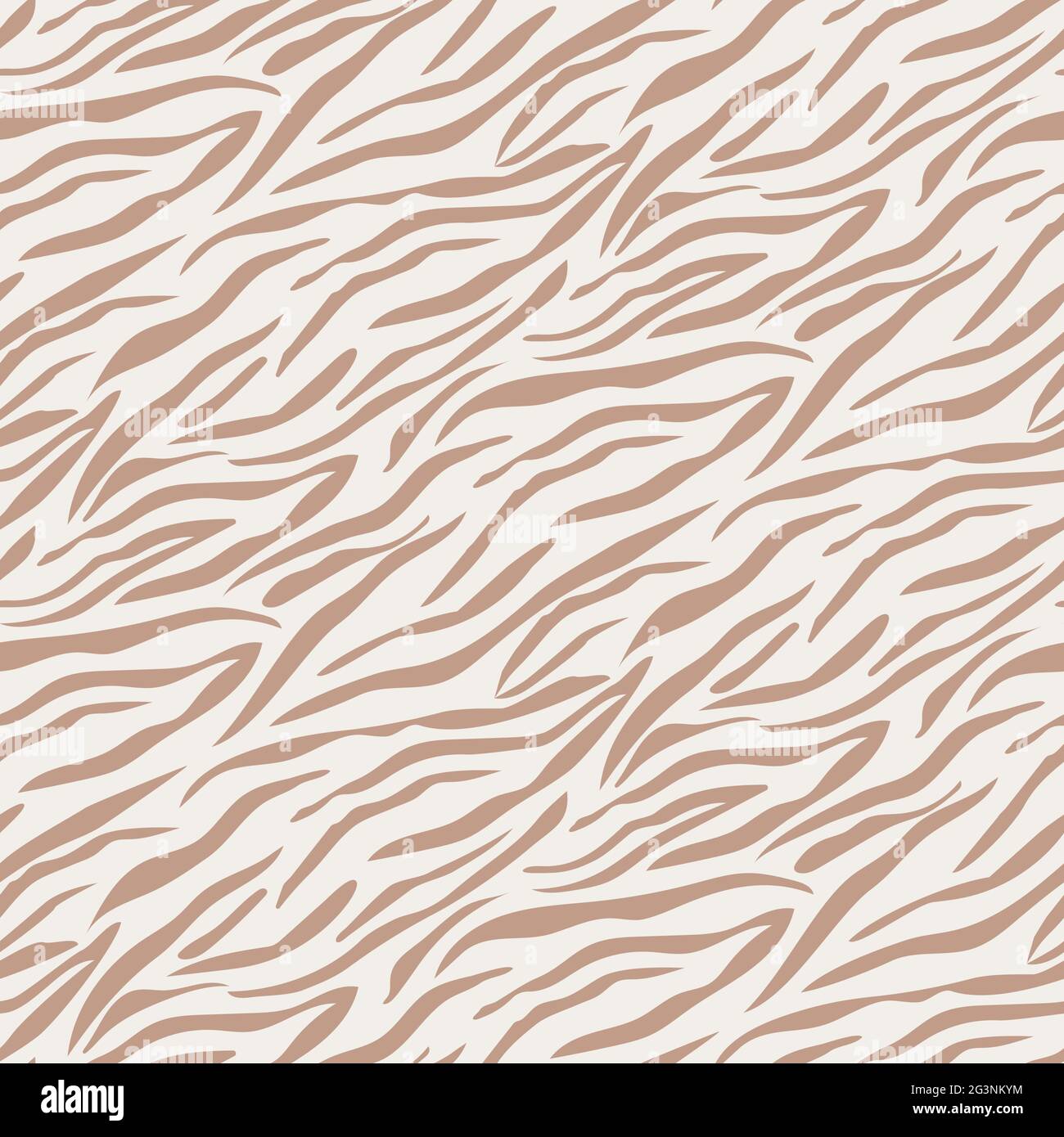 Illustrazione della texture con motivo a strisce senza cuciture Zebra. Colori beige Illustrazione Vettoriale