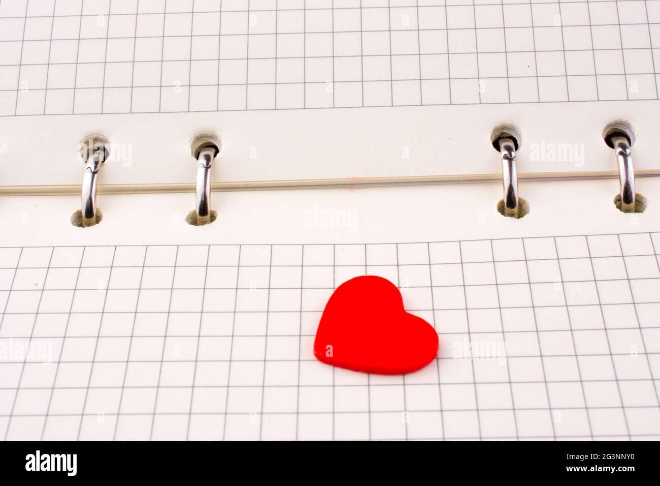 Cuore di un notebook Foto Stock