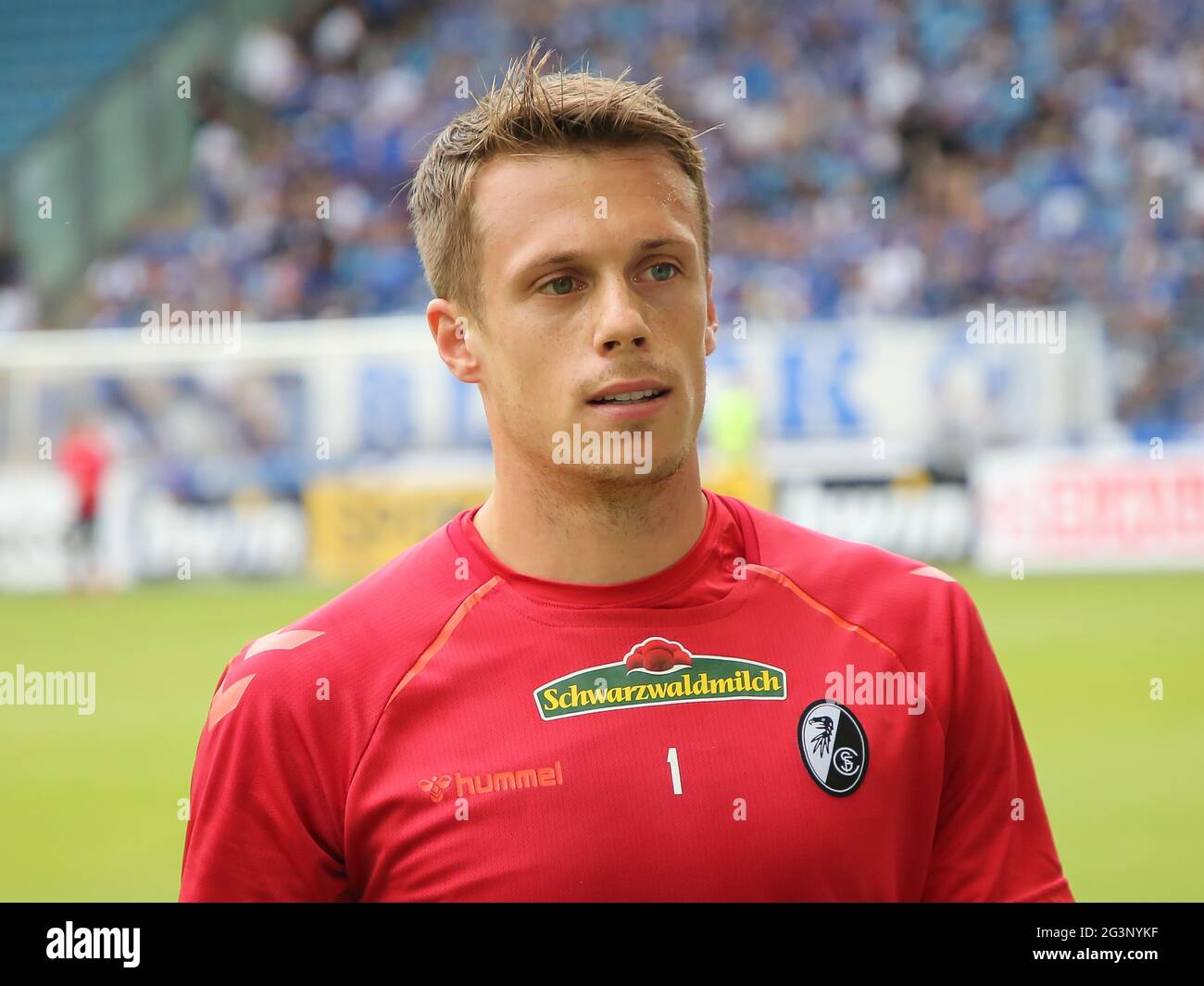 Calcio tedesco Alexander Schwolow SC Freiburg DFB DFL calcio Bundesliga stagione 2019-20 Foto Stock