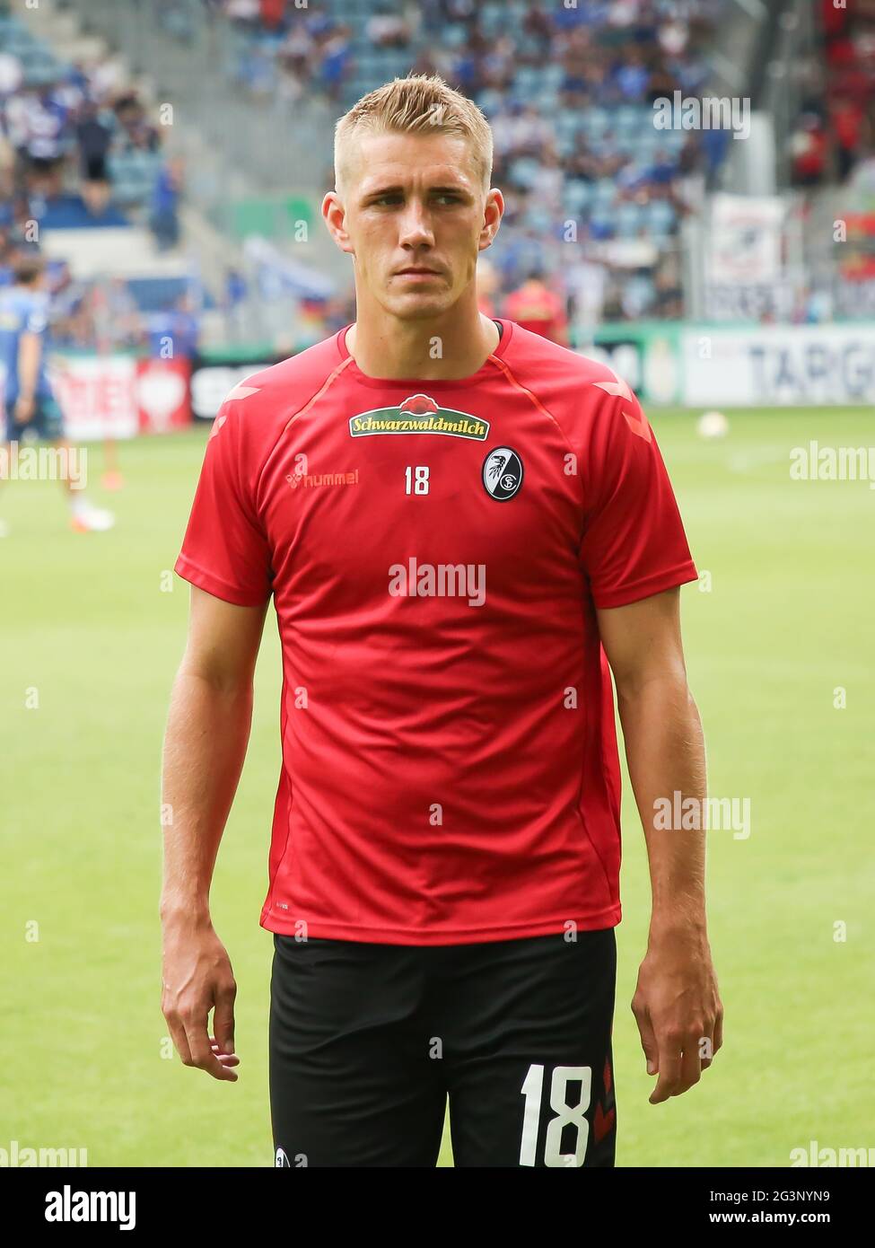 Calcio tedesco Nils Petersen SC Freiburg DFB DFL 1° calcio - Bundesliga stagione 2019-20 Foto Stock