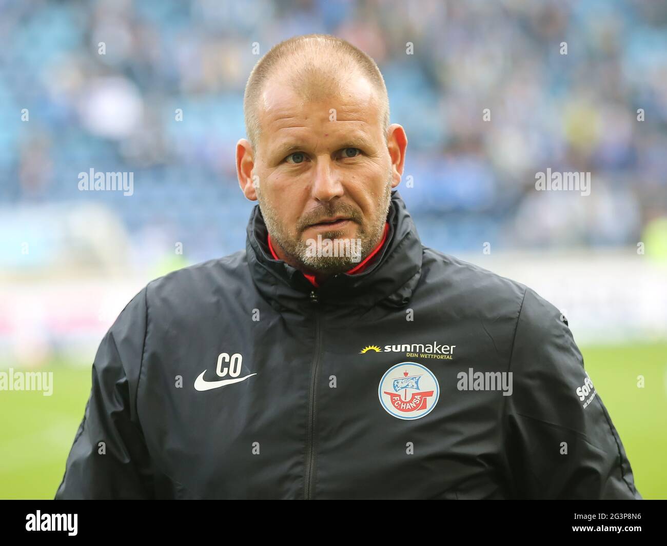 Assistente allenatore Uwe Ehlers FC Hansa Rostock DFB 3° campionato stagione 2019-20 Foto Stock