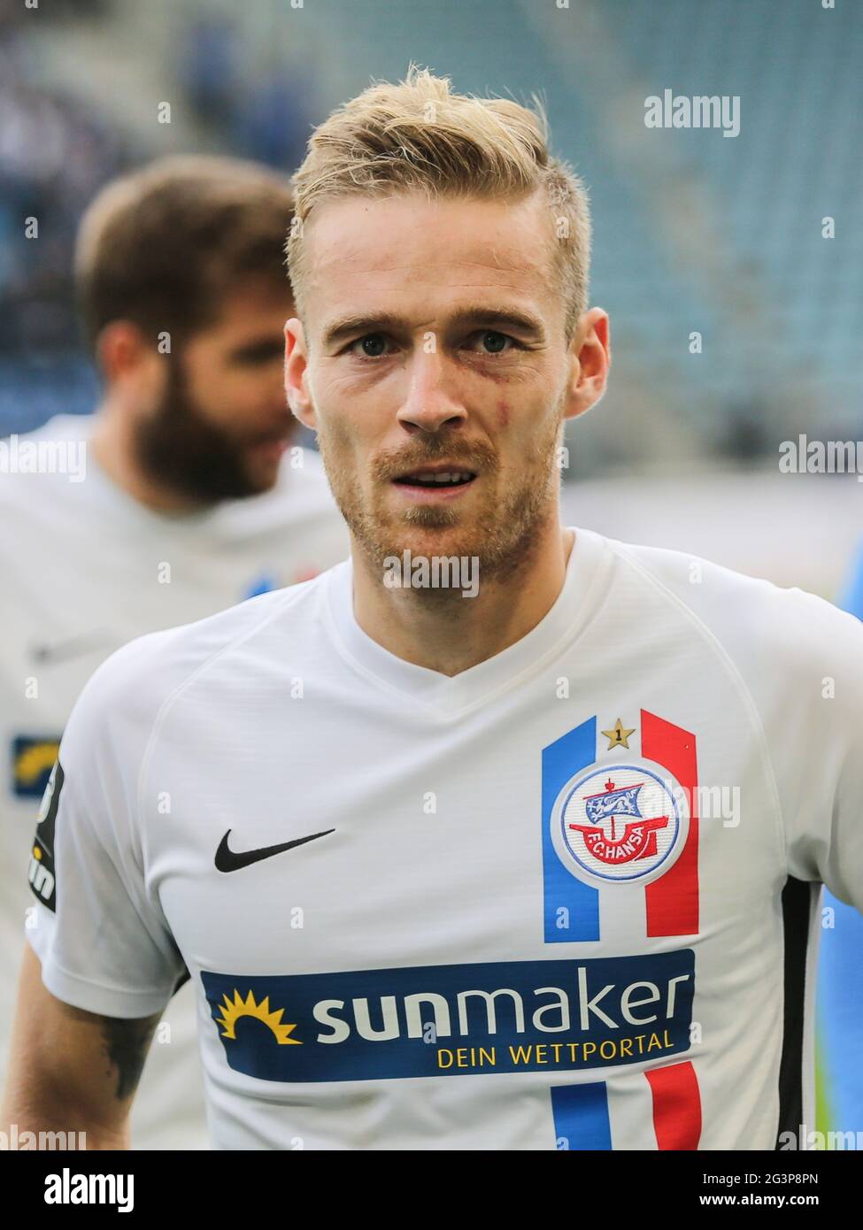 Calcio tedesco Nils Butzen FC Hansa Rostock DFB 3° campionato 2019-20 Foto Stock
