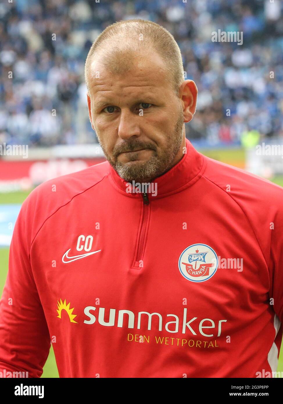 Assistente allenatore Uwe Ehlers FC Hansa Rostock DFB 3° campionato stagione 2019-20 Foto Stock