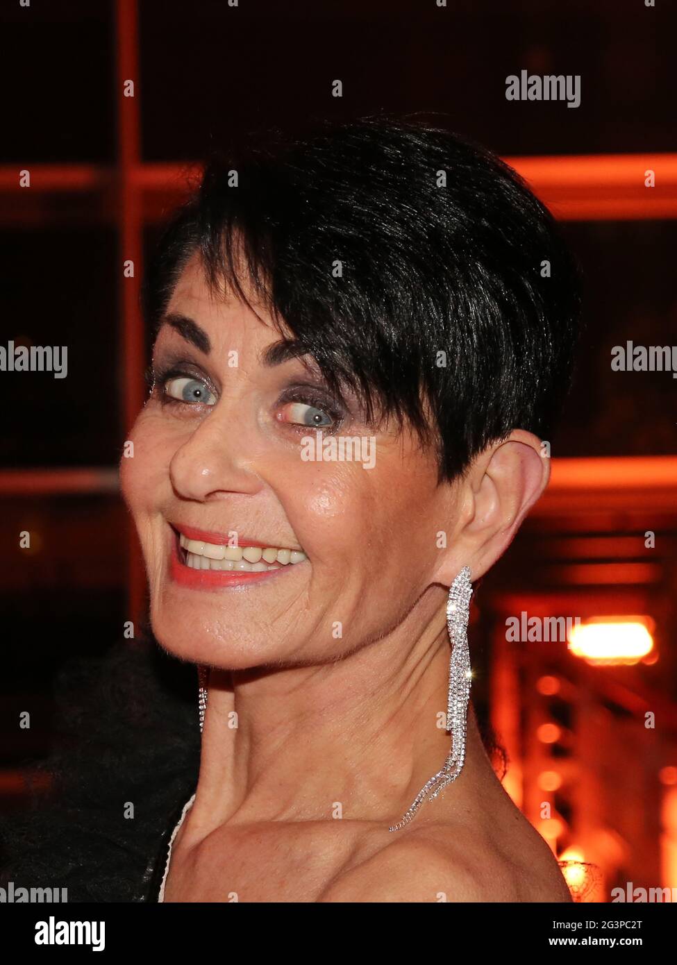 Attrice tedesca, attrice vocale, presentatore Sibylle Nicolai 25° Jose Carreras Gala 2019 Foto Stock