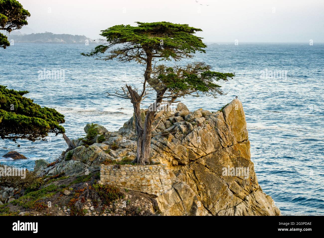 17 km circa da Pebble Beach intorno al tramonto Foto Stock
