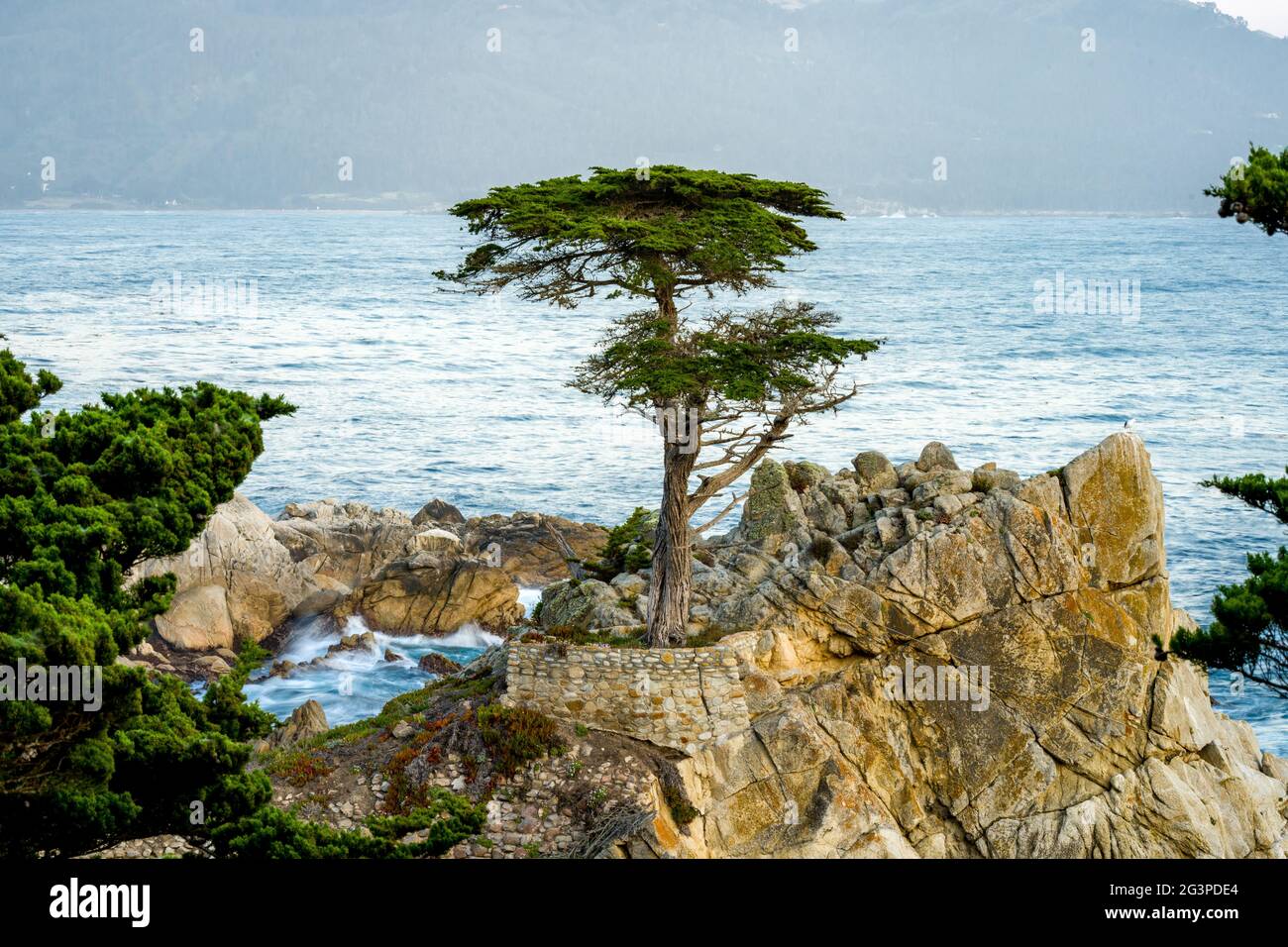 17 km circa da Pebble Beach intorno al tramonto Foto Stock