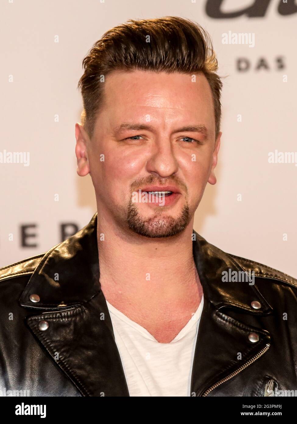 Il cantante tedesco ben Zucker a SchlagerChampions 2020 l'11 gennaio 2020 a Berlino Foto Stock