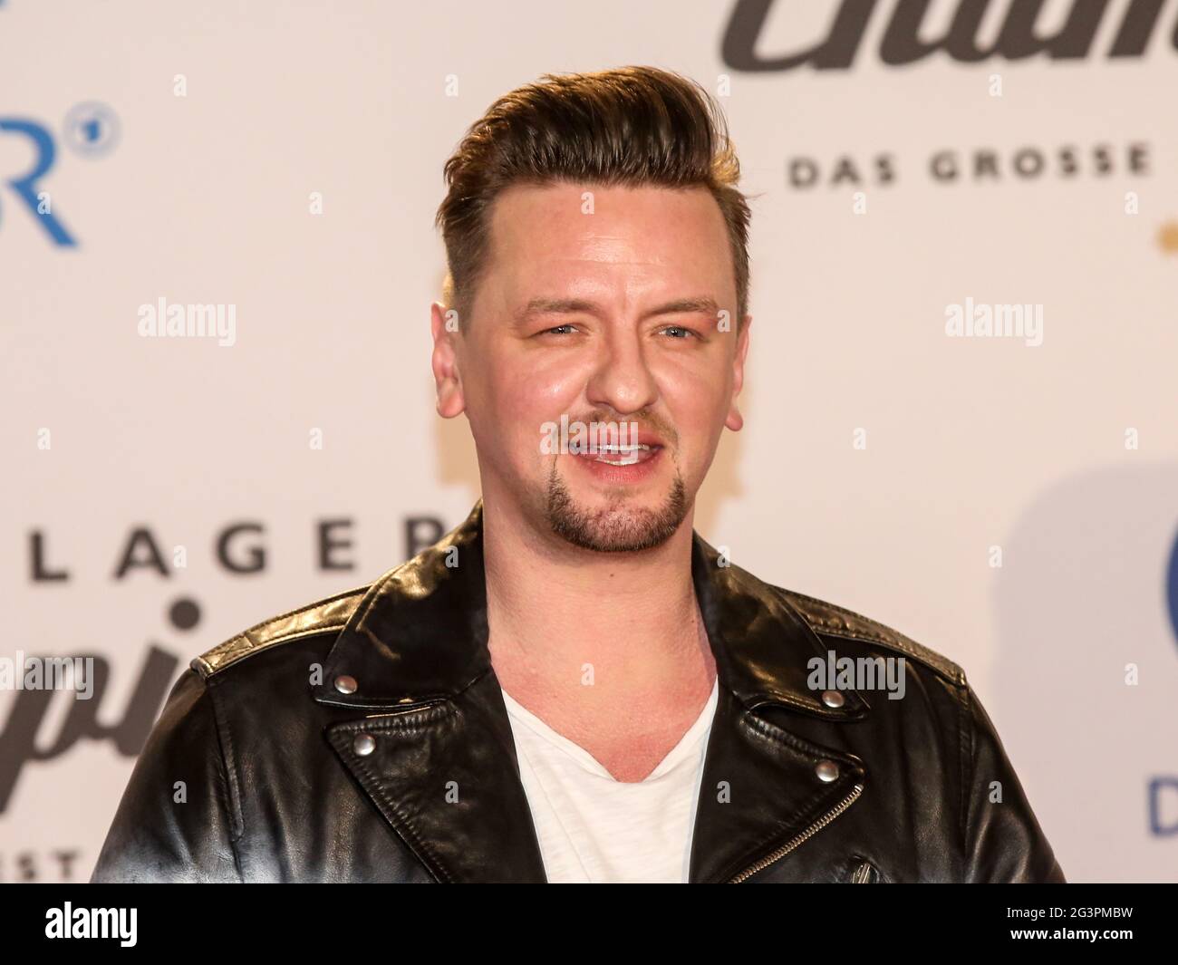 Il cantante tedesco ben Zucker a SchlagerChampions 2020 l'11 gennaio 2020 a Berlino Foto Stock