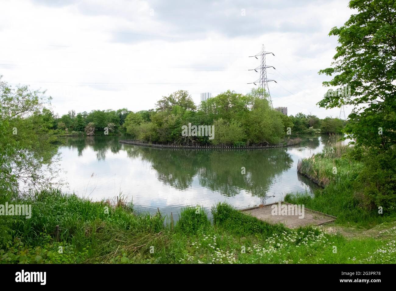 Walthamstow Wetlands Londra N17 Inghilterra Regno Unito KATHY DEWITT Foto Stock