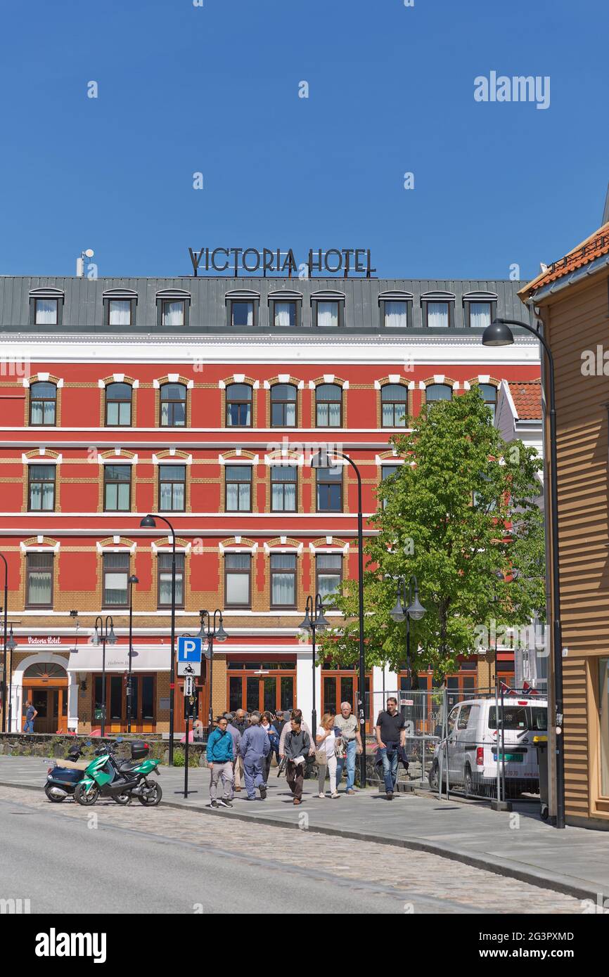 Hotel Victoria e architettura nella città di Stavanger in Norvegia Foto Stock