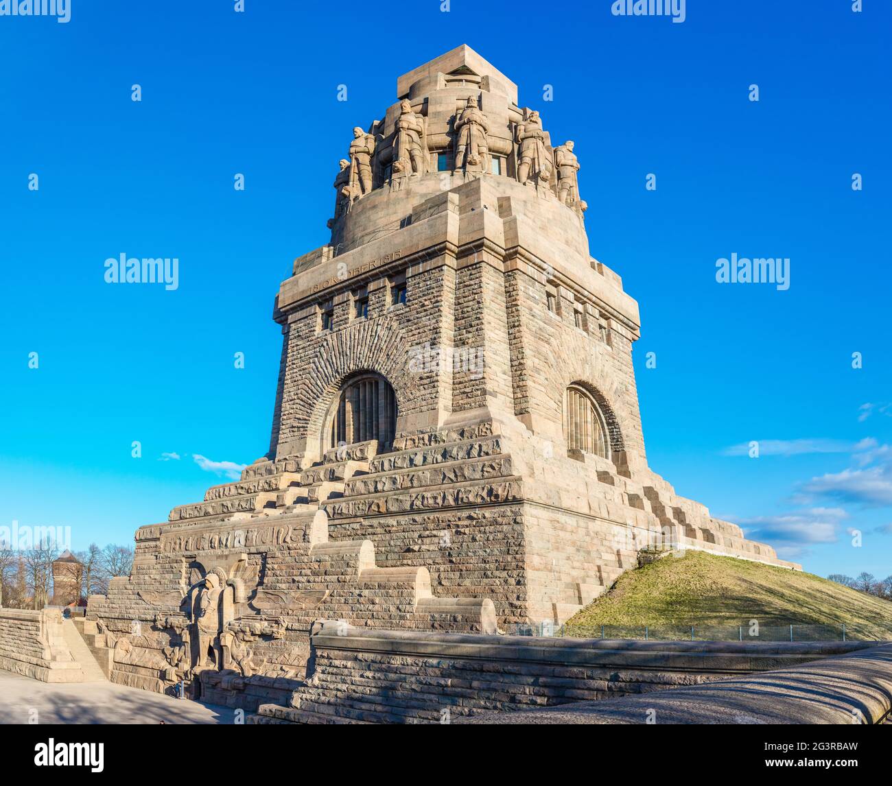 Lipsia, Monumento alla Guerra Napoleonica, Vista panoramica Foto Stock