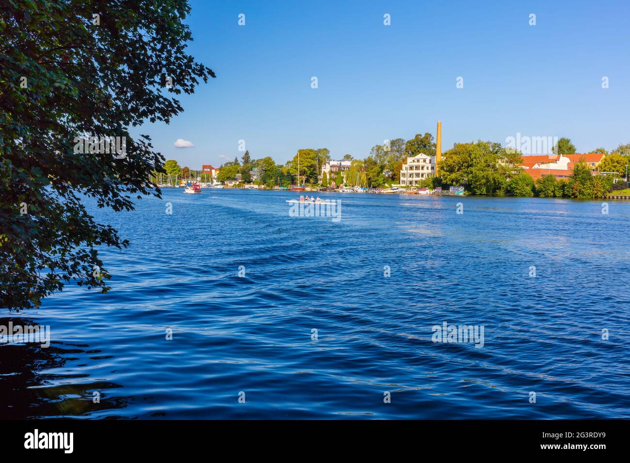 Berlino Friedrichshagen MÃ¼ggelsee estate tempo libero Berlino escursione acqua locale ricreazione Foto Stock