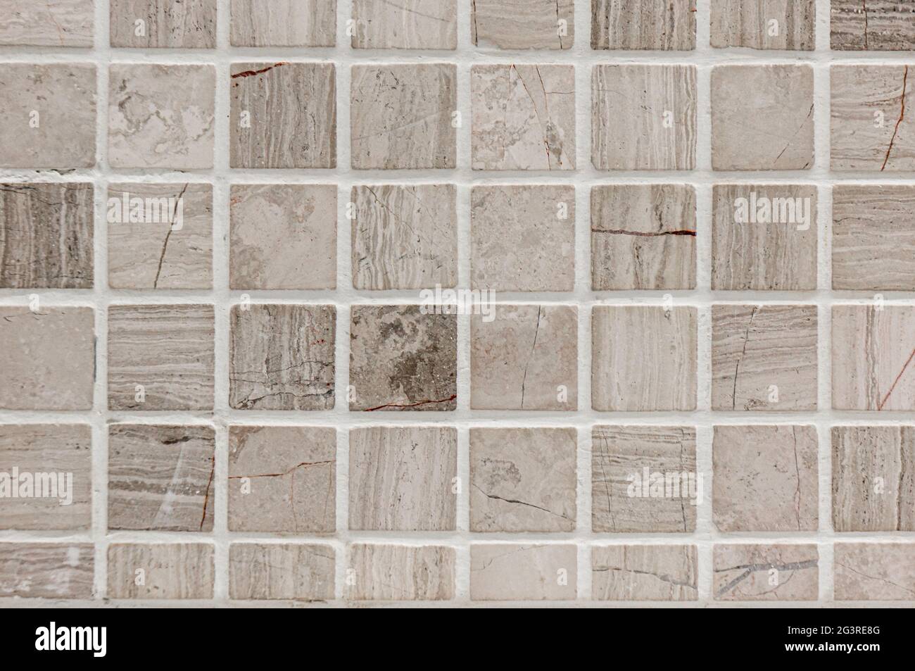 Pareti e pavimenti in ceramica bianca o grigia sfondo astratto. Foto Stock