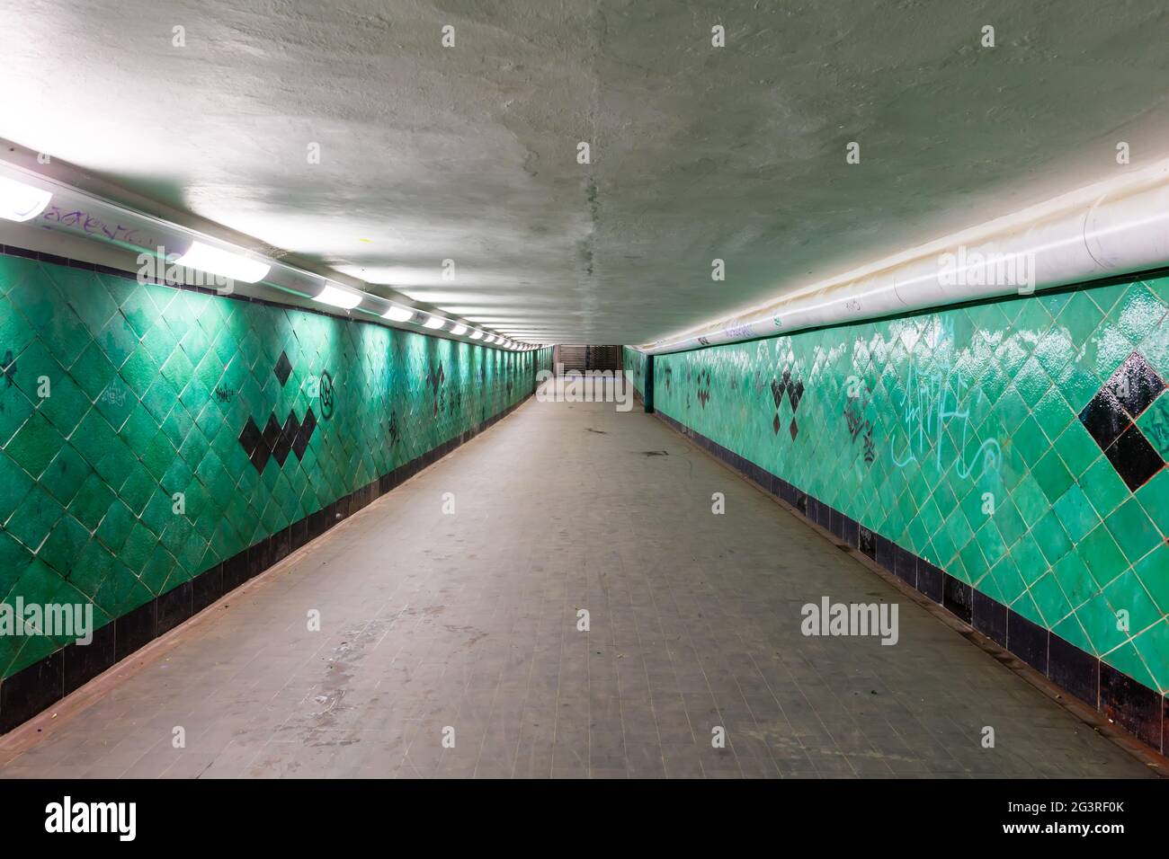 Berlin Friedrichshagen / KÃ¶penick, Spreetunnel, UnterfÃ¼hrung, MÃ¼ggelsee, MÃ¼ggelspree, Dahme Foto Stock