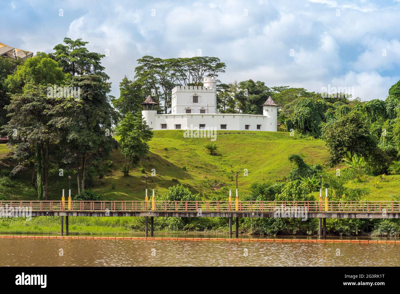 La famosa Brooke Gallery si trova a Fort Margherita, nella città di Kuching, Malesia Foto Stock