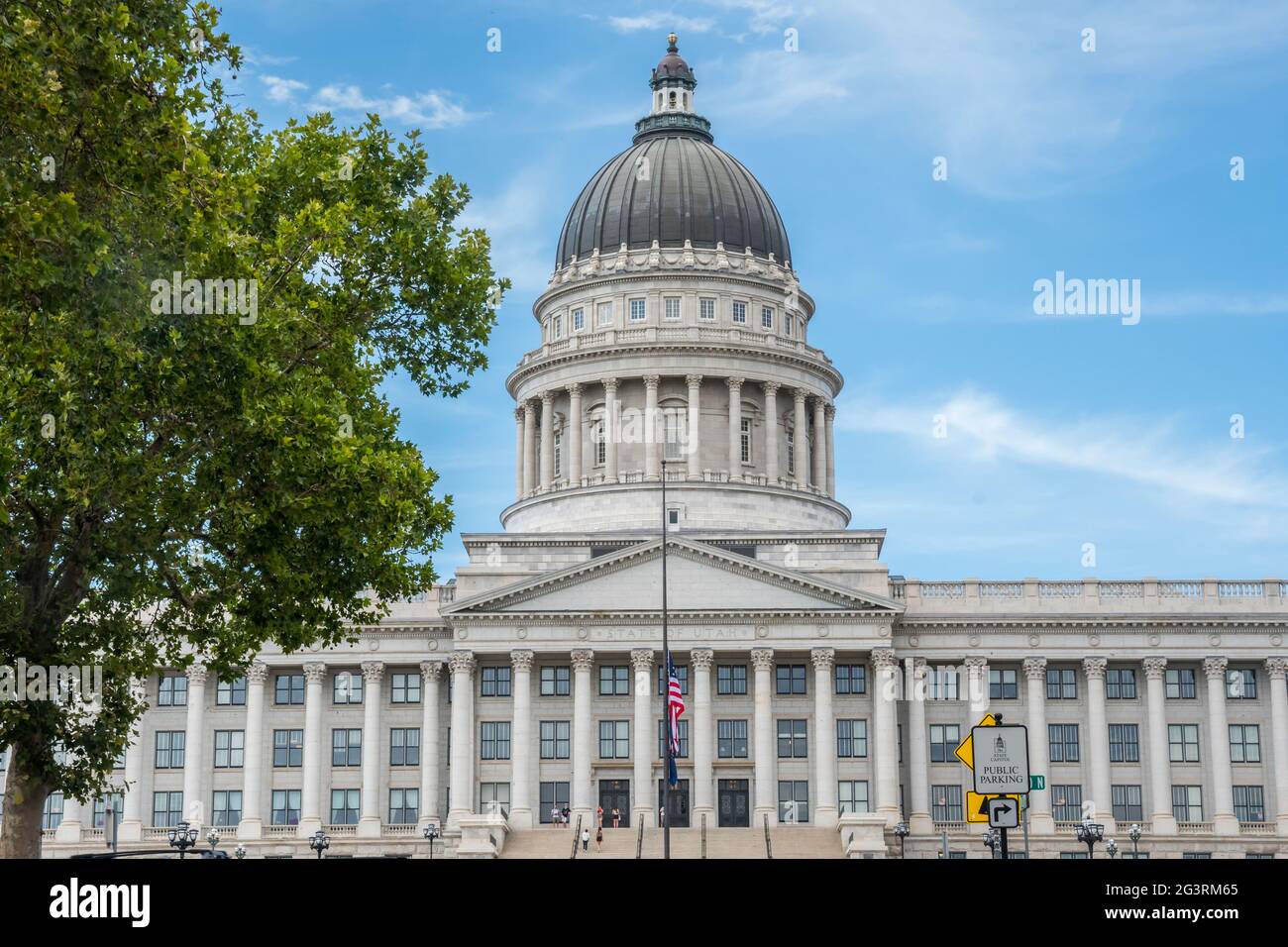 Il centro amministrativo di Salt Lake City, Utah Foto Stock