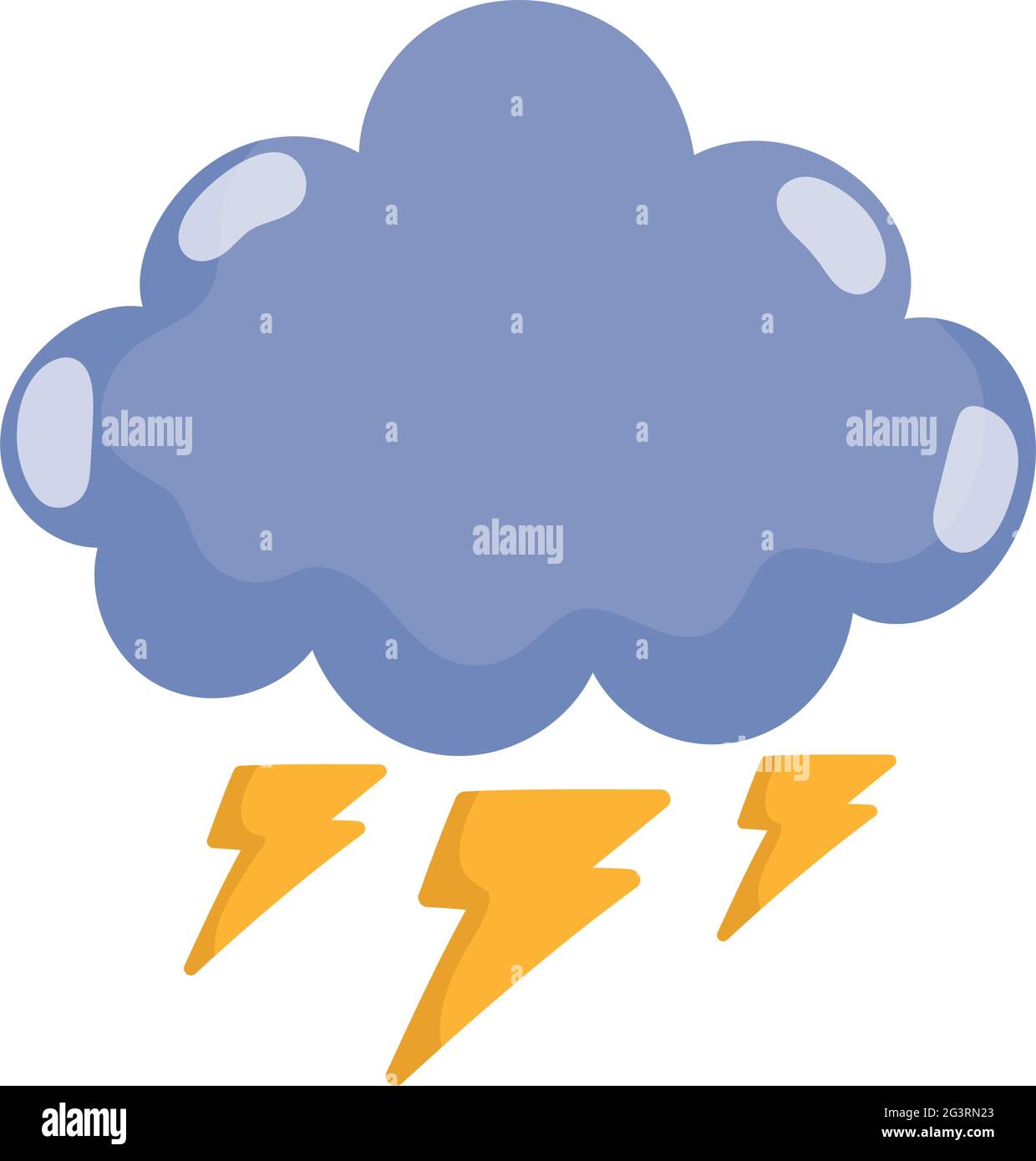 tempesta thunderbolt cloud Illustrazione Vettoriale