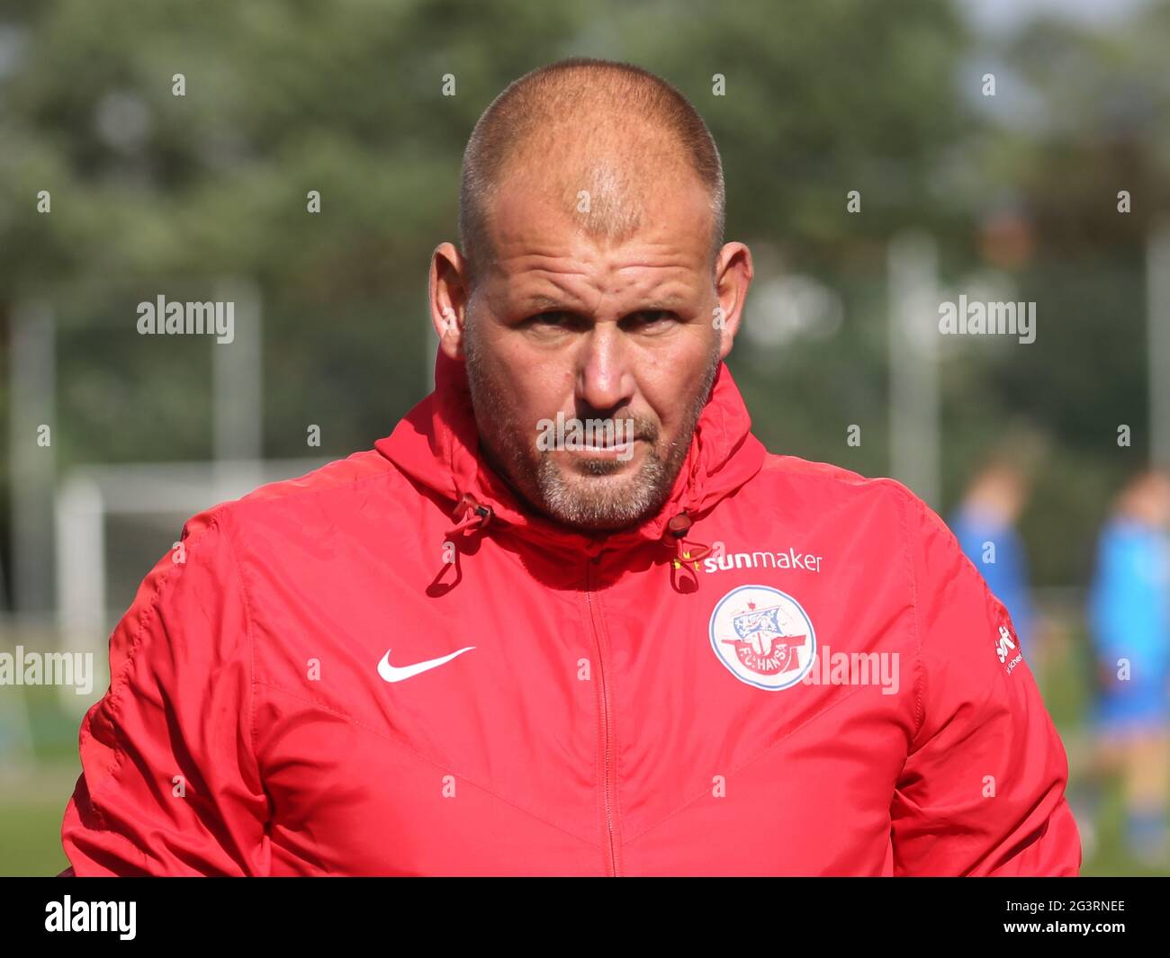 Assistente allenatore Uwe Ehlers FC Hansa Rostock DFB 3° campionato stagione 2020-21 Foto Stock