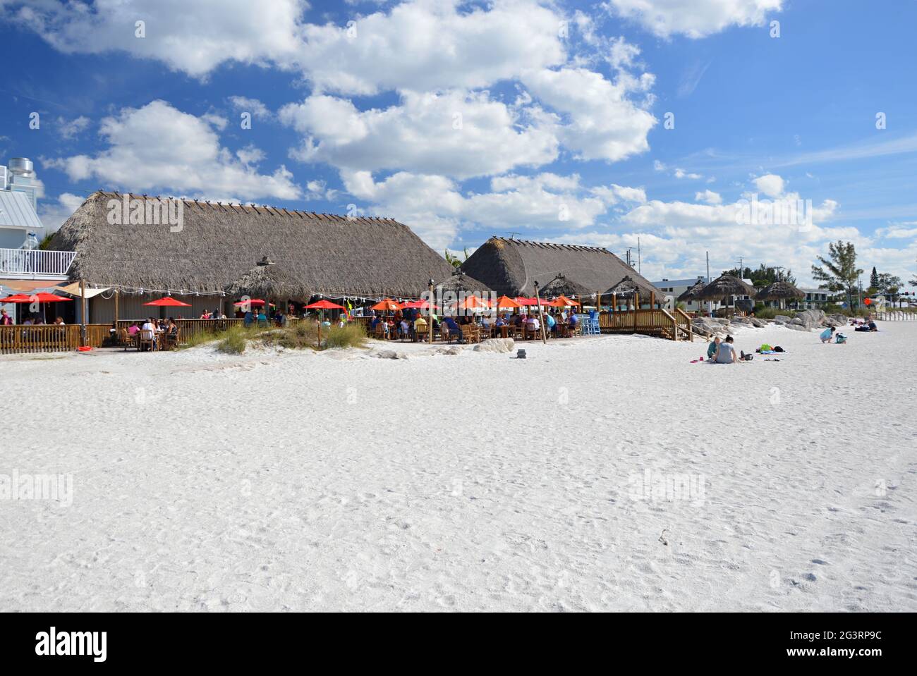 Spiaggia sull'isola di Anna Maria, Florida Foto Stock