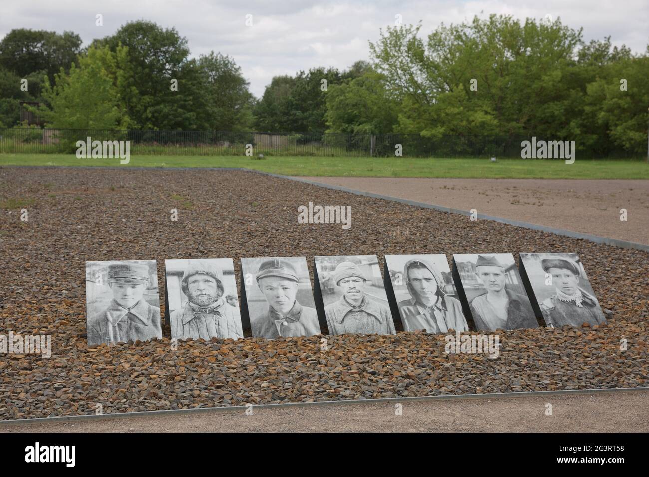 Caserma ebraica e museo nel campo nazista di Sachsenhausen. Circa 200,000 persone passarono attraverso Sachsenhausen tra il 1936 e il 1945 Foto Stock