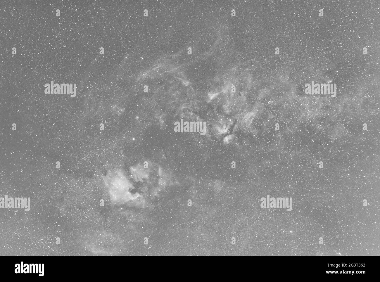 Northern Milky Way in bianco e nero Foto Stock