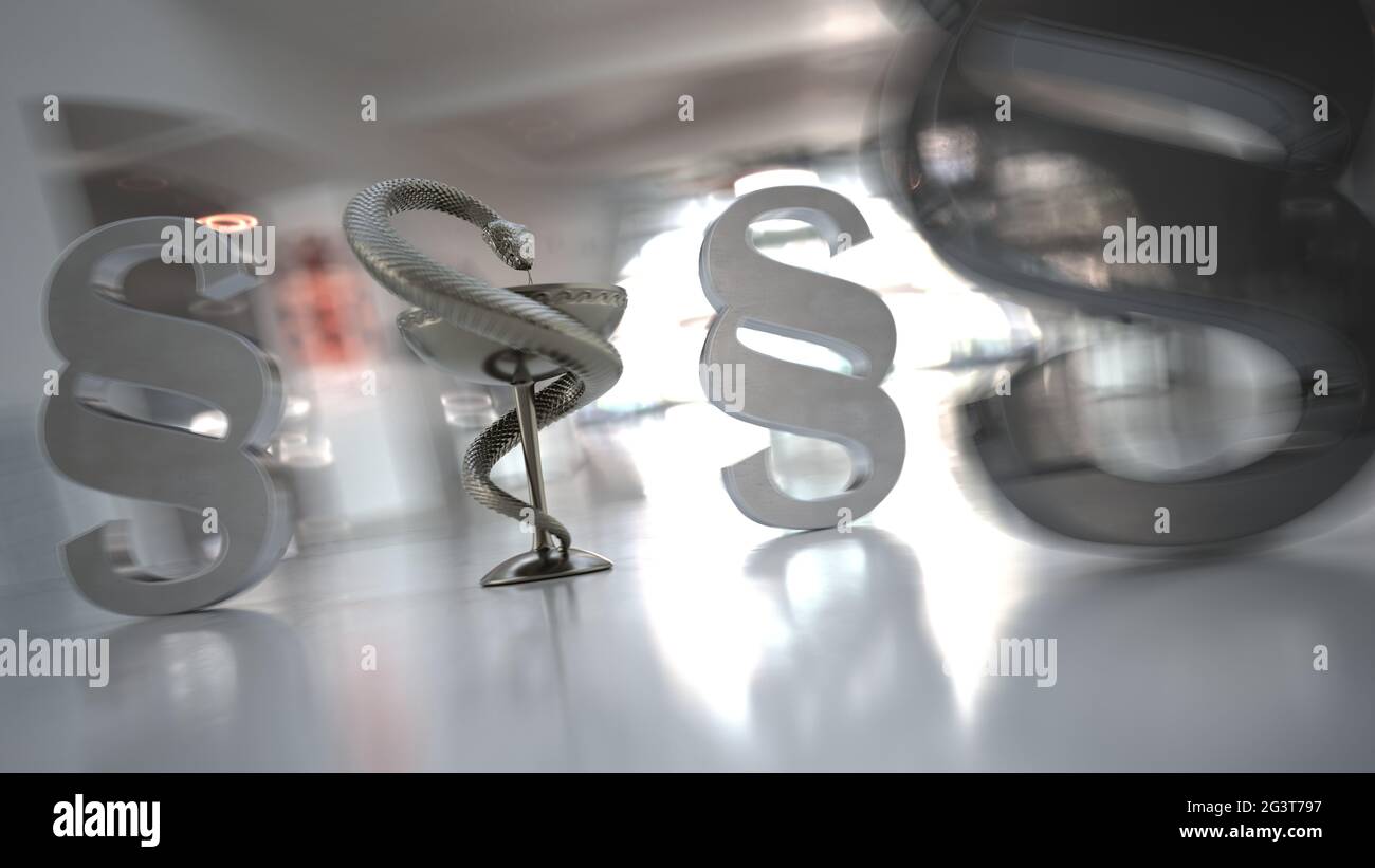 Legge sulla farmacia e legge medica Foto Stock