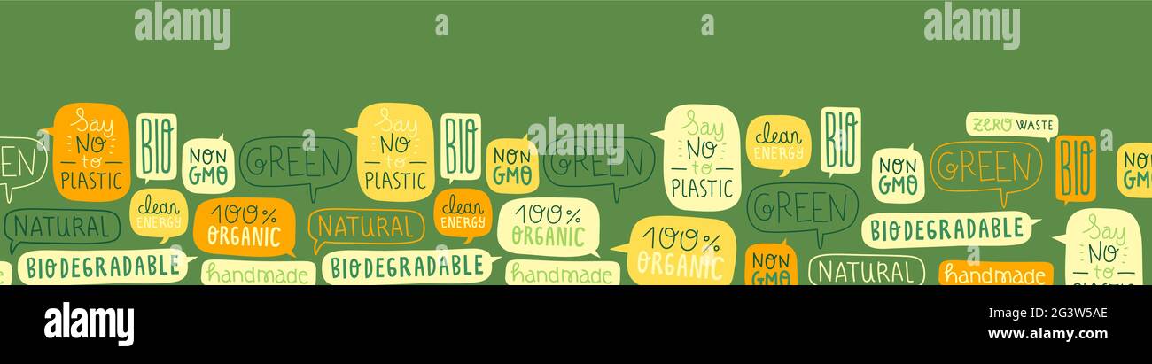 Modello Web della Giornata Mondiale dell'ambiente illustrazione di etichette di citazione ecologiche con spazio per la copia. Segni tipografici di testo naturale per il pianeta Illustrazione Vettoriale