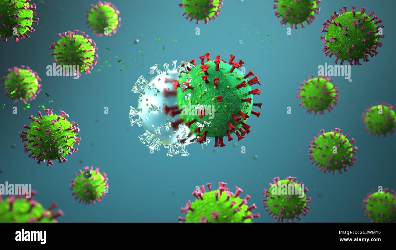 Mutazione del coronavirus Foto Stock