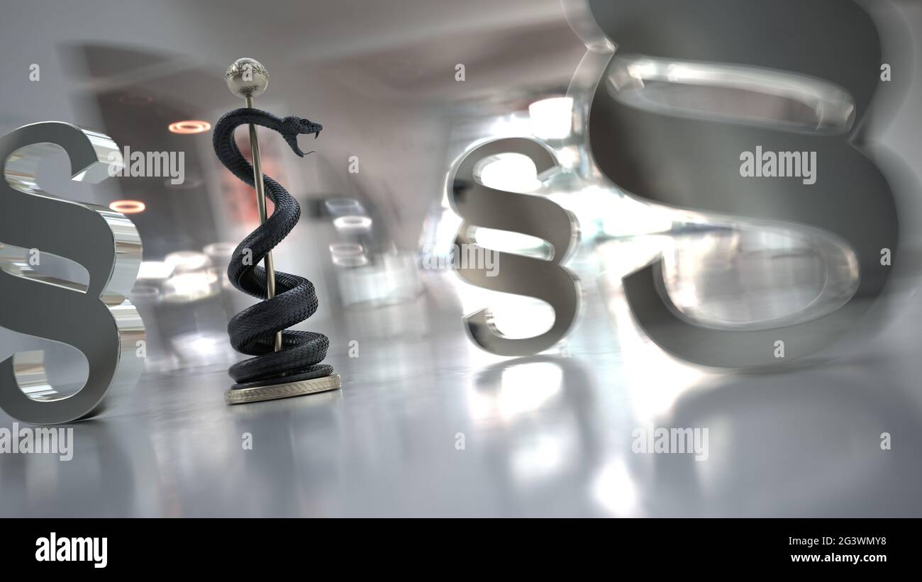 Legge sulla farmacia e legge medica Foto Stock