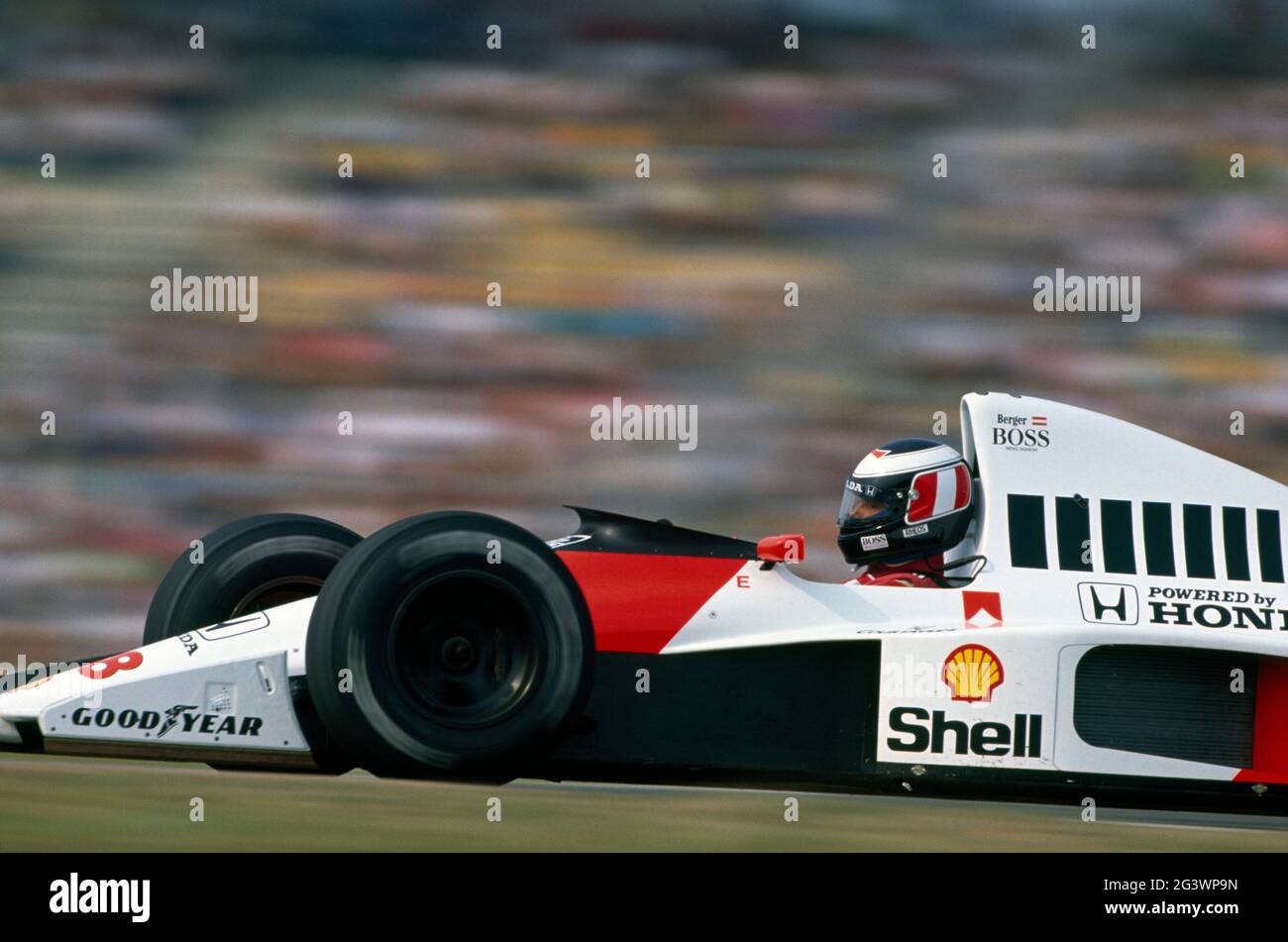 Gerhard Berger. 1990 Gran Premio di Germania Foto Stock