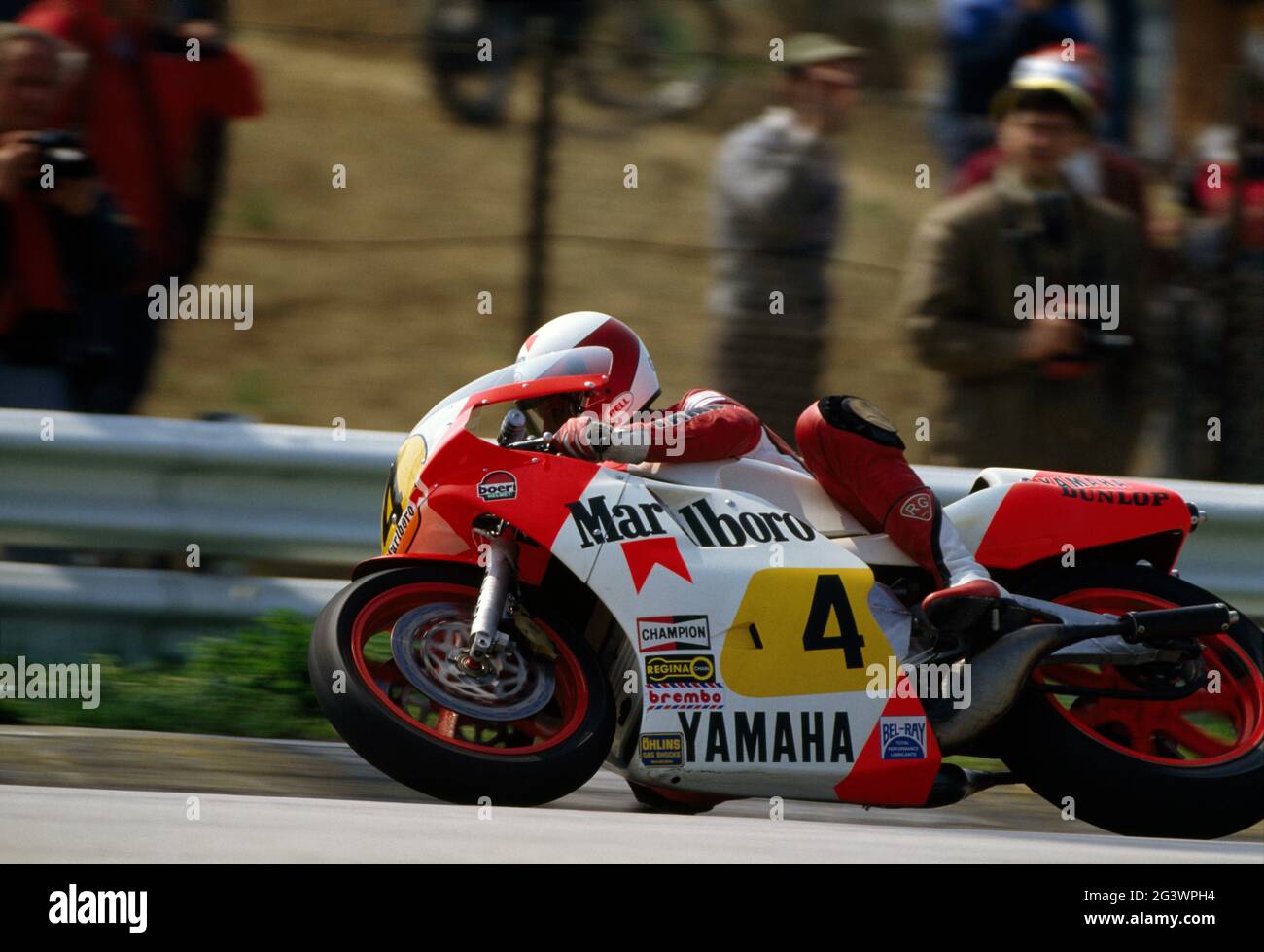 Eddie Lawson. 1984 Unite Gran Premio di Motociclismo Foto Stock