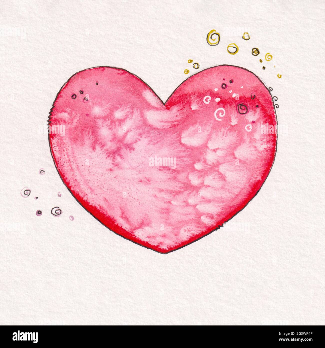 Cuore rosso per valentine giorno Foto Stock