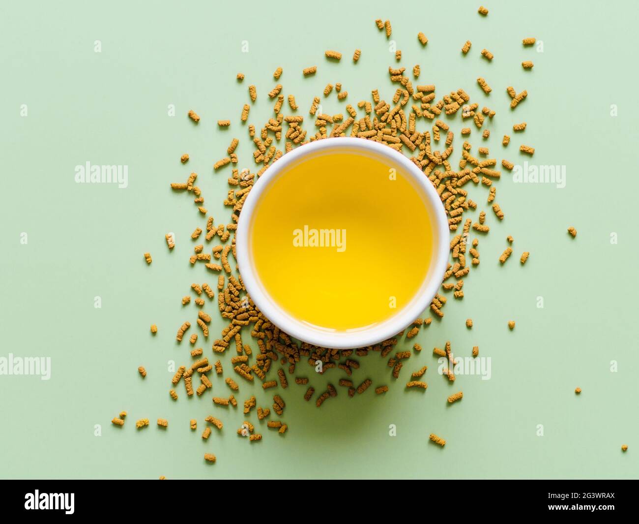 Tè di grano saraceno o tè di soba, piatto Foto Stock