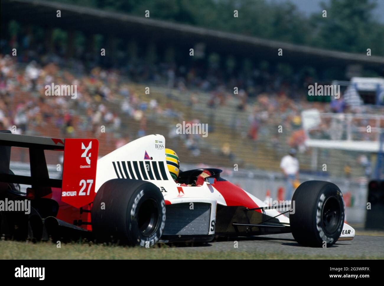 Ayrton Senna. 1990 Gran Premio di Germania Foto Stock