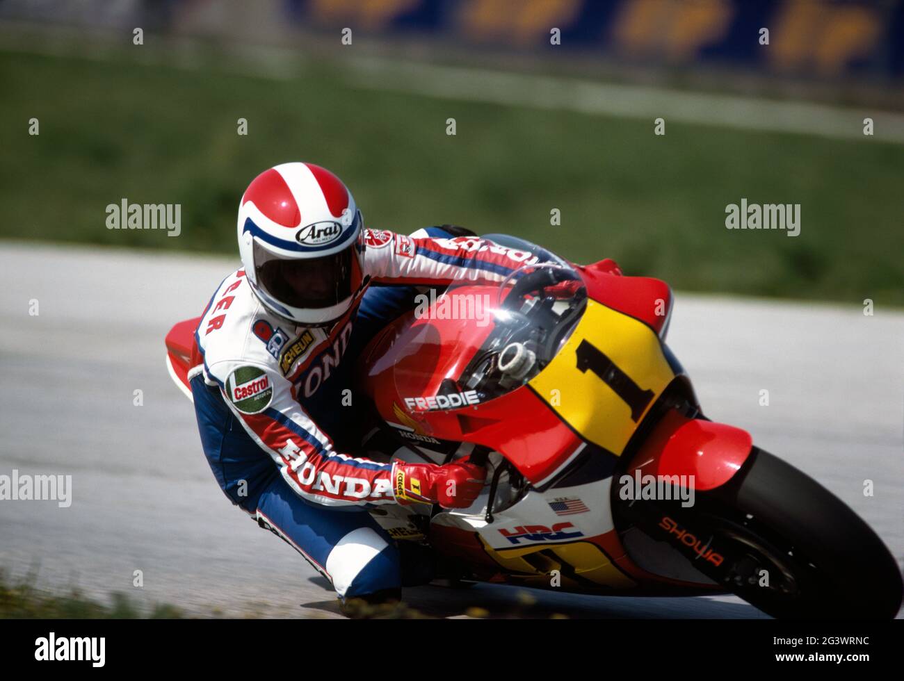 Freddie Spencer. 1984 Unite Gran Premio di Motociclismo Foto Stock