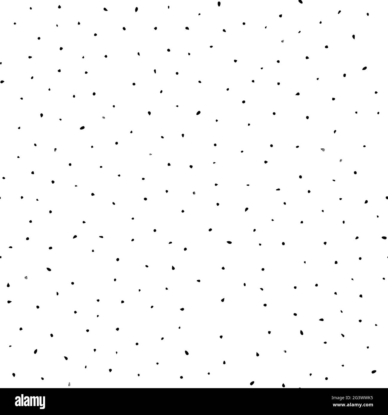 Motivo a punti neutri senza cuciture. Punti neri disegnati a mano con bordi frastagliati isolati su uno sfondo bianco. Arredo scandinavo accogliente. Vettore Illustrazione Vettoriale