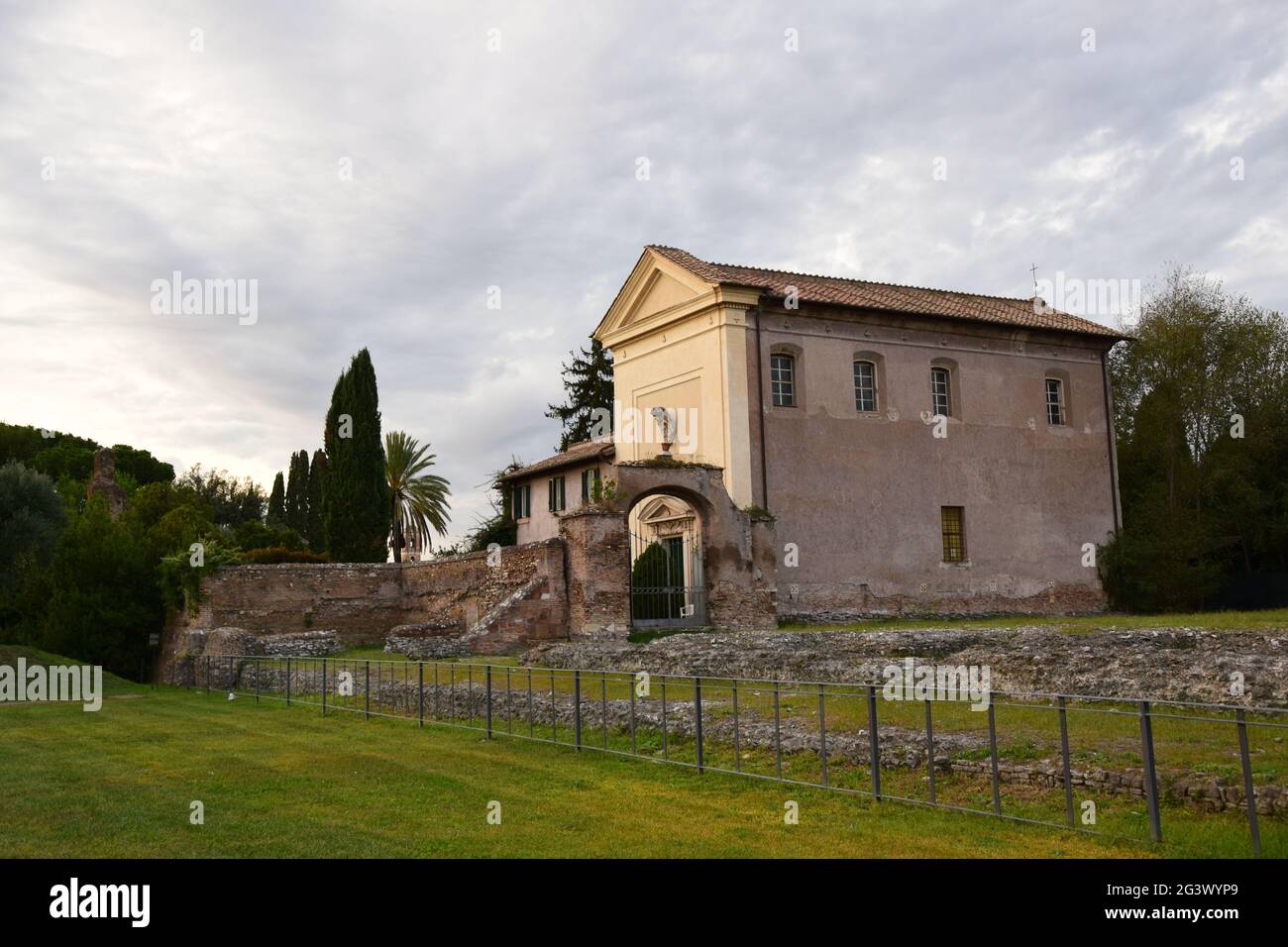 Stadio Palatino sul Colle Palatino - Roma, Italia Foto Stock