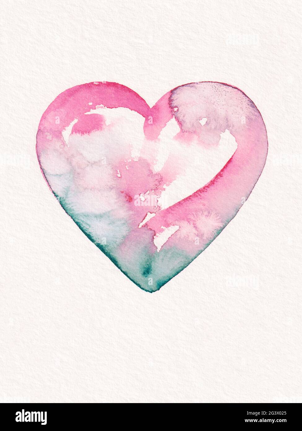 Cuore rosa per valentine giorno Foto Stock