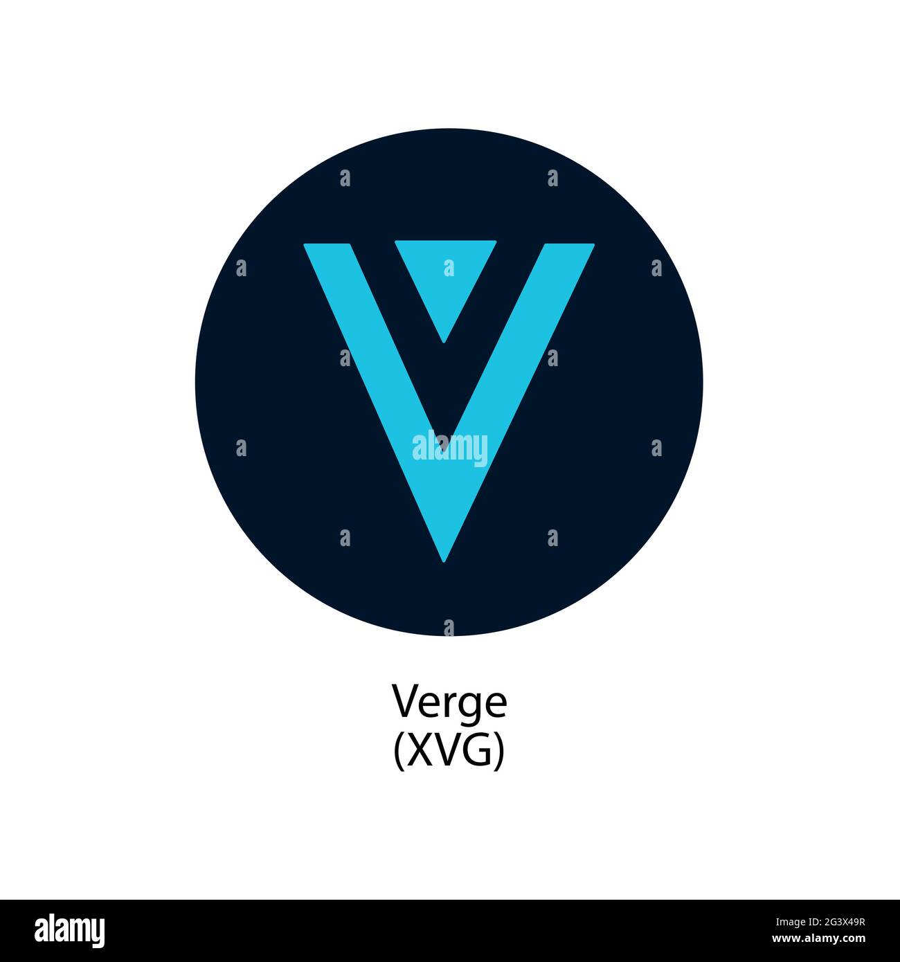 Icona del logo del vettore di crittografia per i pagamenti tramite Internet-of-Things decentralizzati Illustrazione Vettoriale