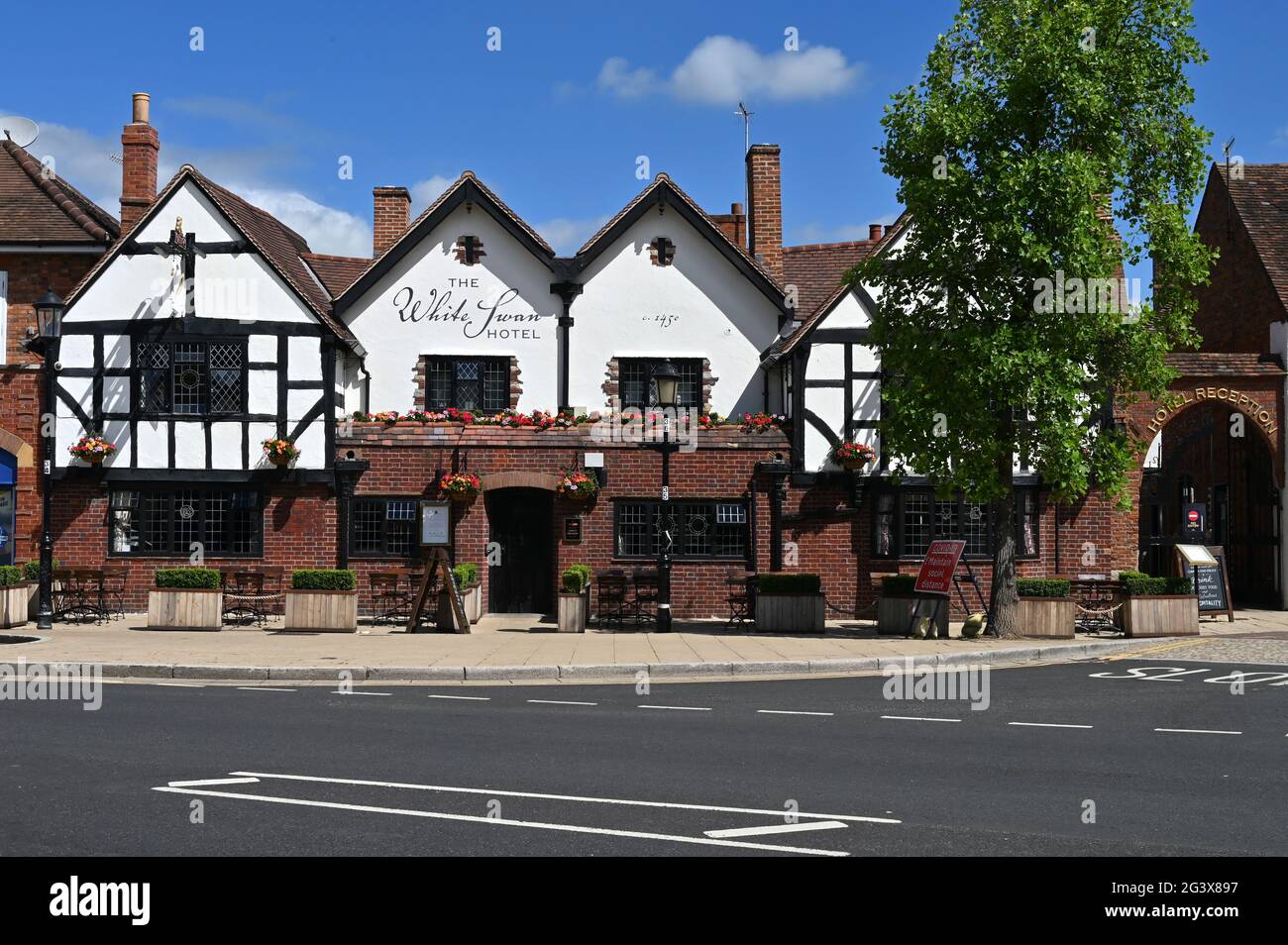 White Swan Hotel, Reother Street, Stratford Upon Avon, Warwickshire Foto Stock