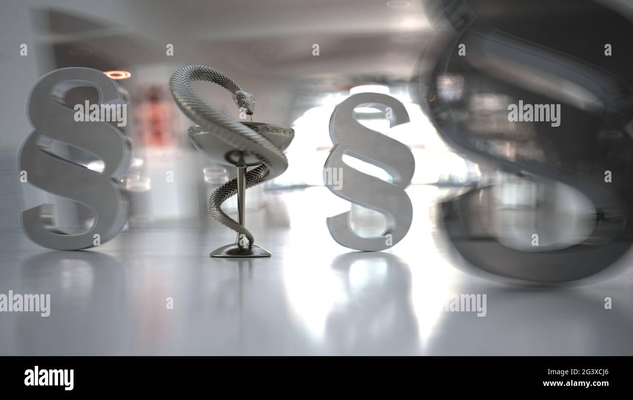 Legge sulla farmacia e legge medica Foto Stock