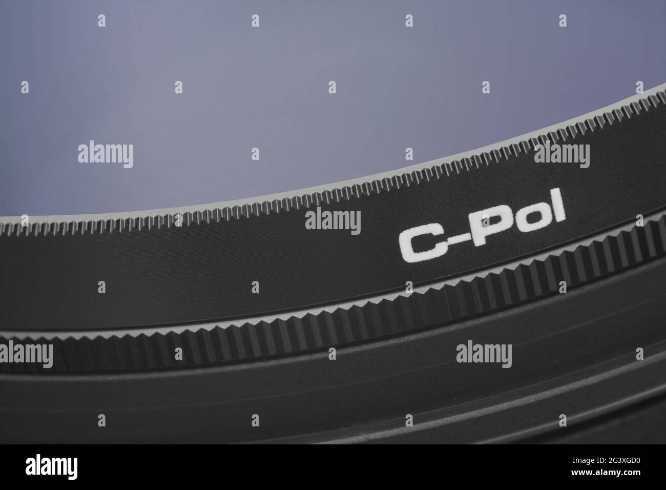 Filtro polarizzatore Foto Stock