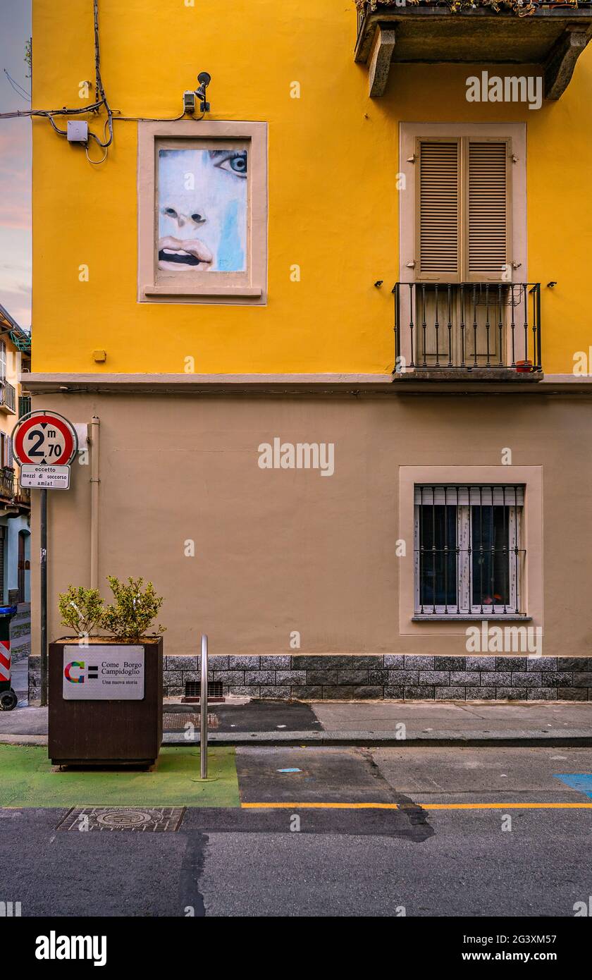 Italia Piemonte Torino quartiere Campidoglio - un quartiere operaio nato a metà Ottocento oggi museo all'aperto e sede del Mau (Museo di Arte Urbana di Torino) Foto Stock