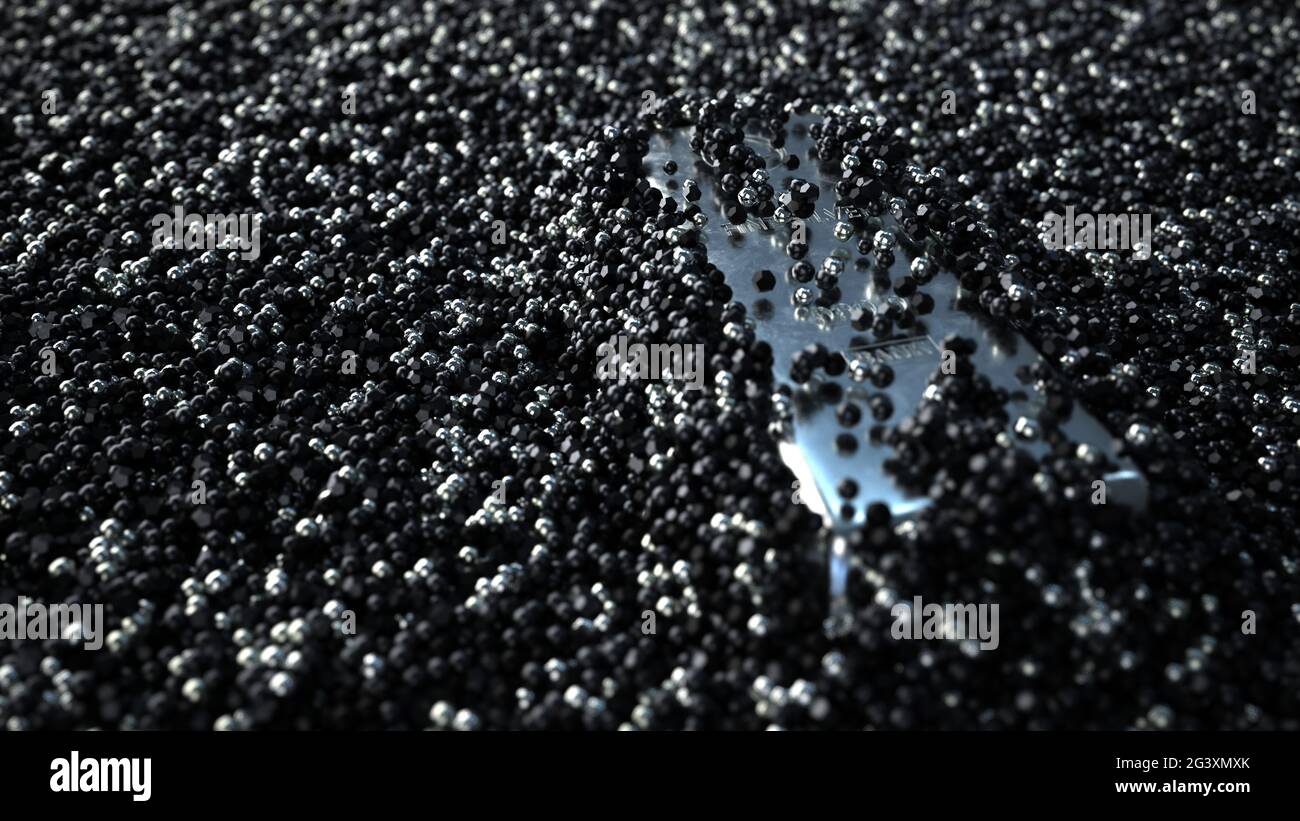 Barre argentate fini 5000g Foto Stock