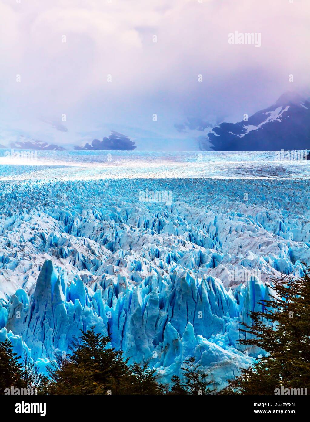 Il ghiacciaio Perito Moreno Foto Stock