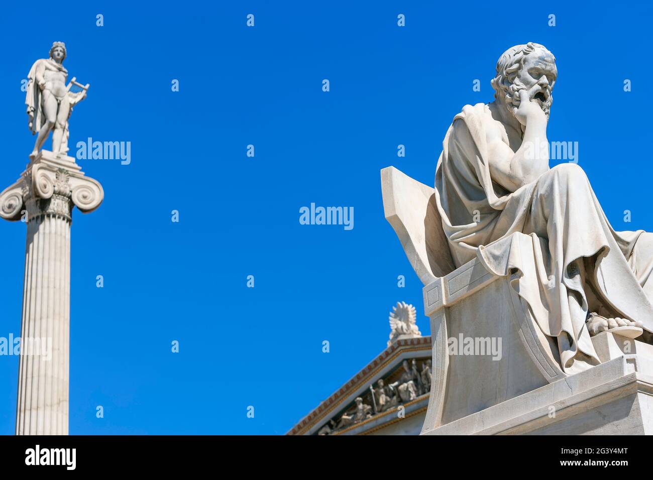 Accademia di Atene, Atene, Grecia, Europa Foto Stock