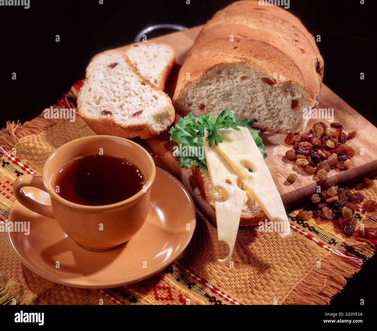 Natura morta con pane Foto Stock