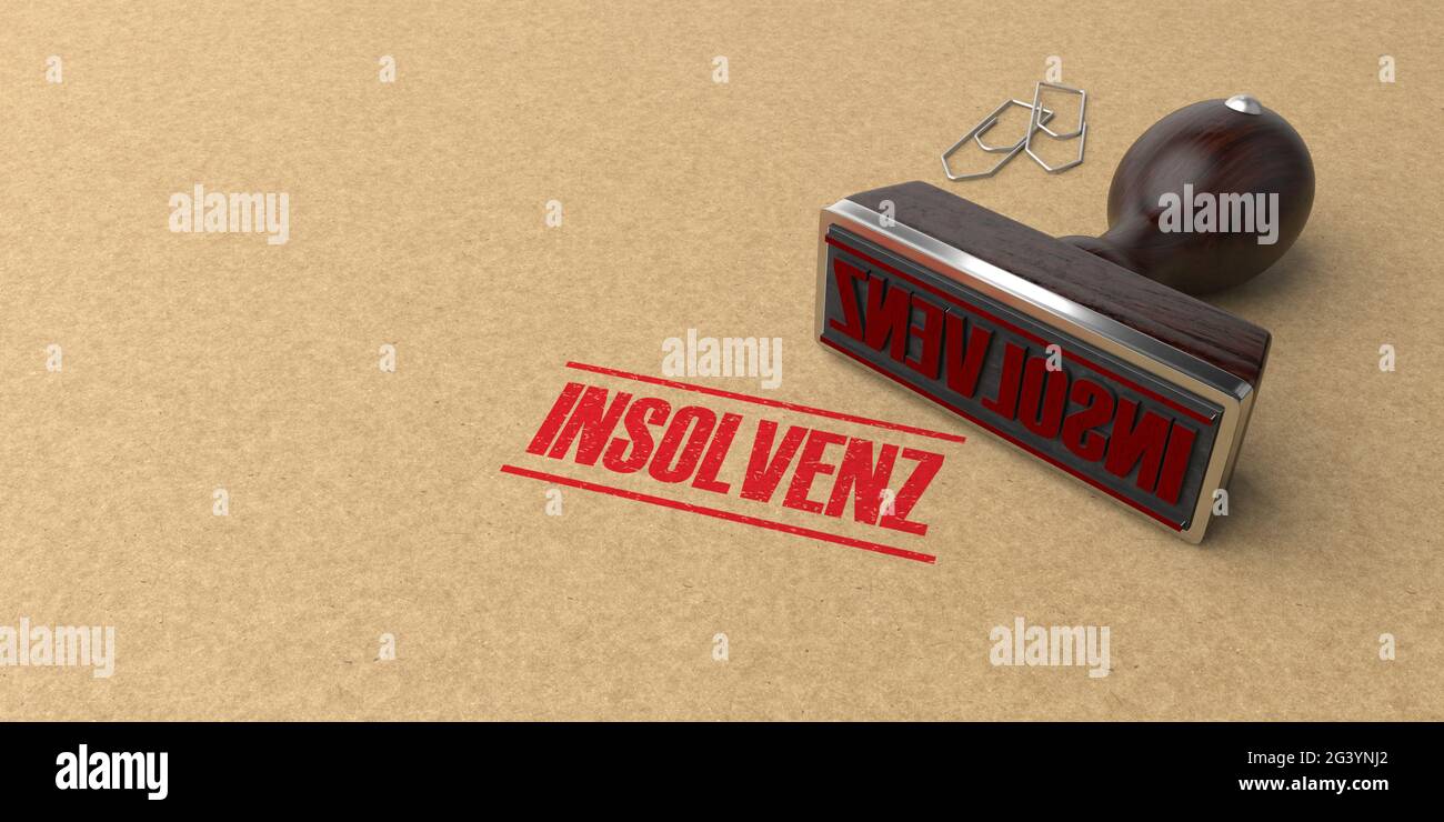 Timbro Insolvenz Foto Stock