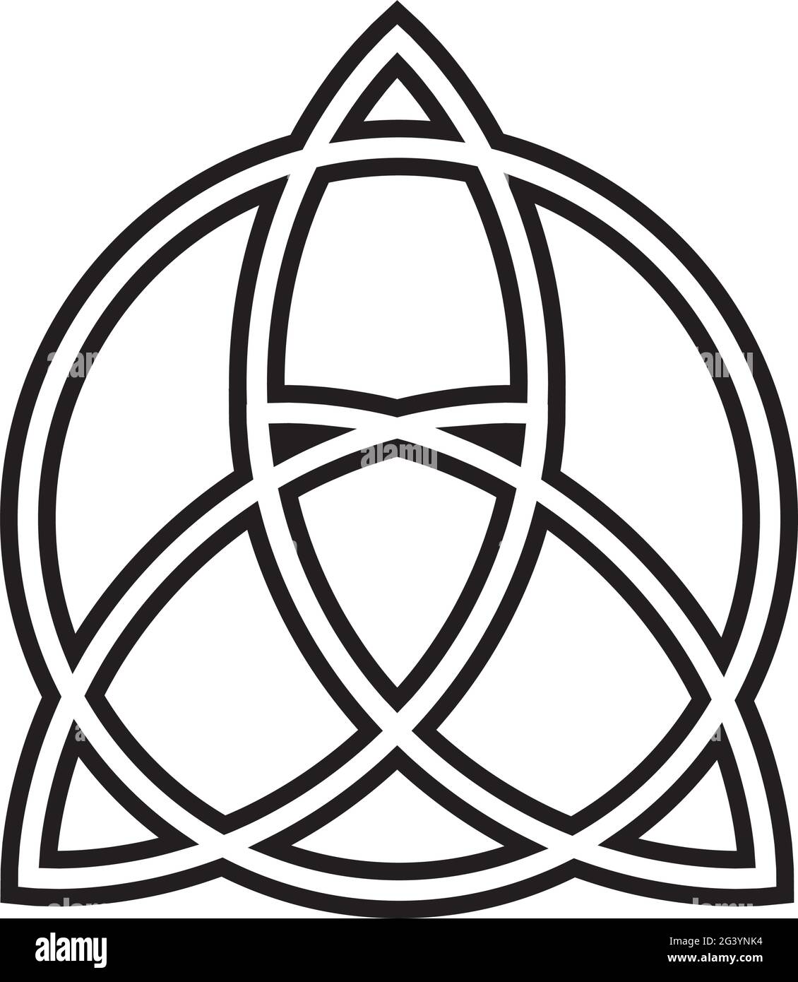 triquetra della trinità celtica Illustrazione Vettoriale
