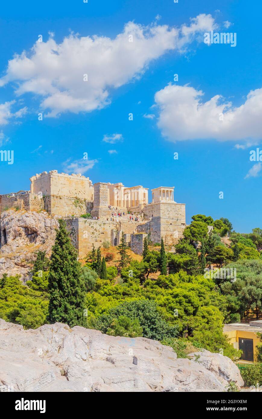 Acropoli di Atene, Atene, Grecia, Europa Foto Stock